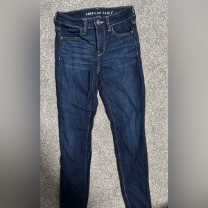 American Eagle Outfitters Dark Blue Skinny Jeans